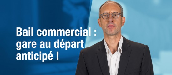 Le commerçant ou le professionnel qui met fin à son bail commercial avant l’expiration de la période triennale en cours peut se voir réclamer le paiement des loyers jusqu’à l’expiration de cette période triennale.