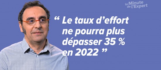 À partir de 2022, le taux d’effort d’une personne souhaitant contracter un emprunt immobilier ne pourra plus dépasser 35 % de son revenu disponible. La durée de son emprunt sera, en outre, plafonnée à 25 ans.