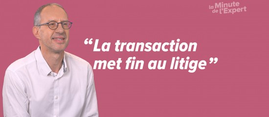 La transaction est un mode de règlement amiable des litiges.